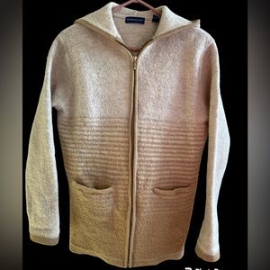 Australian Wool Karen Scott Jacket. Camel & Cream. Like New